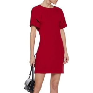NWT Red iro Hilda open-back draped crepe dress